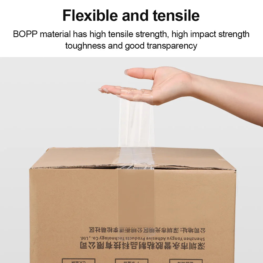 Transparent Tape BOPP Paper Packaging Sealing Tape Logistics Packaging Sealing Adhesive Paper Sealing Cartons