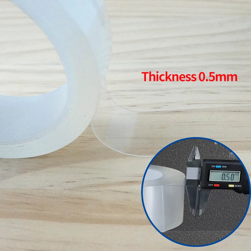Sink Self-adhesive Home Kitchen Waterproof Transparent Tape Nano Mildew Strong Pool Water Seal Gap Strip Silicone Stickers Tool