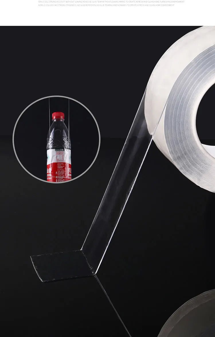 Kitchen Sink Waterproof Mildew Strong Self-adhesive Transparent Tape Nano Tape Bathroom Gap Strip Self-adhesive Pool Water Seal
