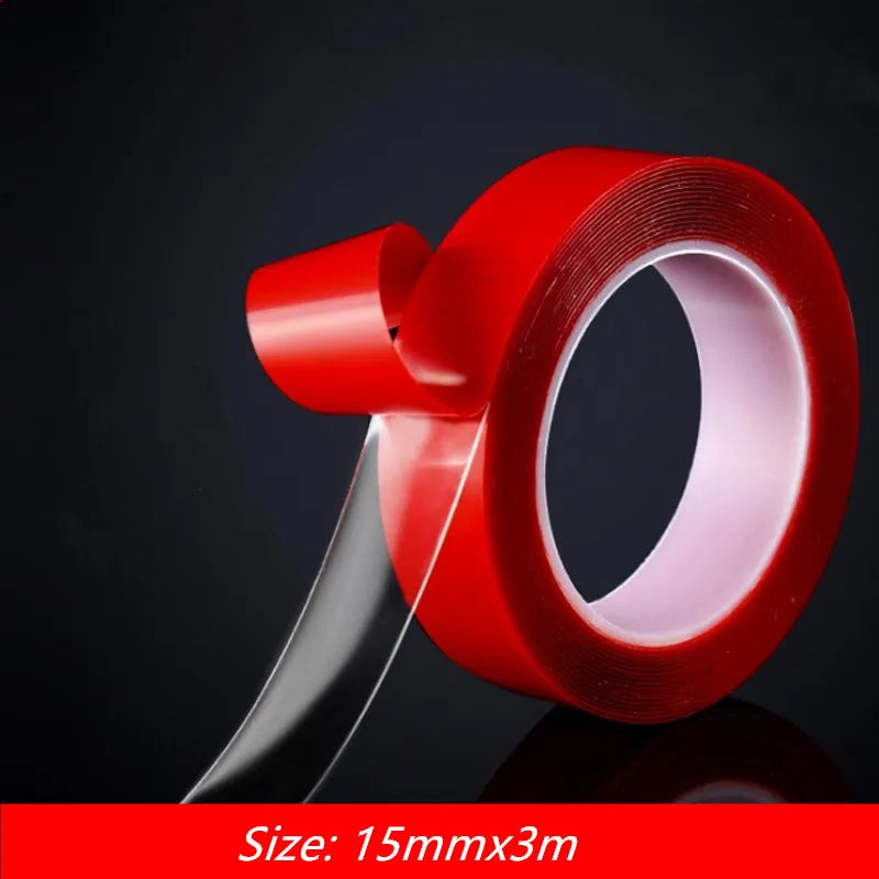 3M Double Sided Nano Tape Transparent No Trace Reusable Waterproof Adhesive Tape Home Bathroom Wall Sticker Decor Tape gekkotape