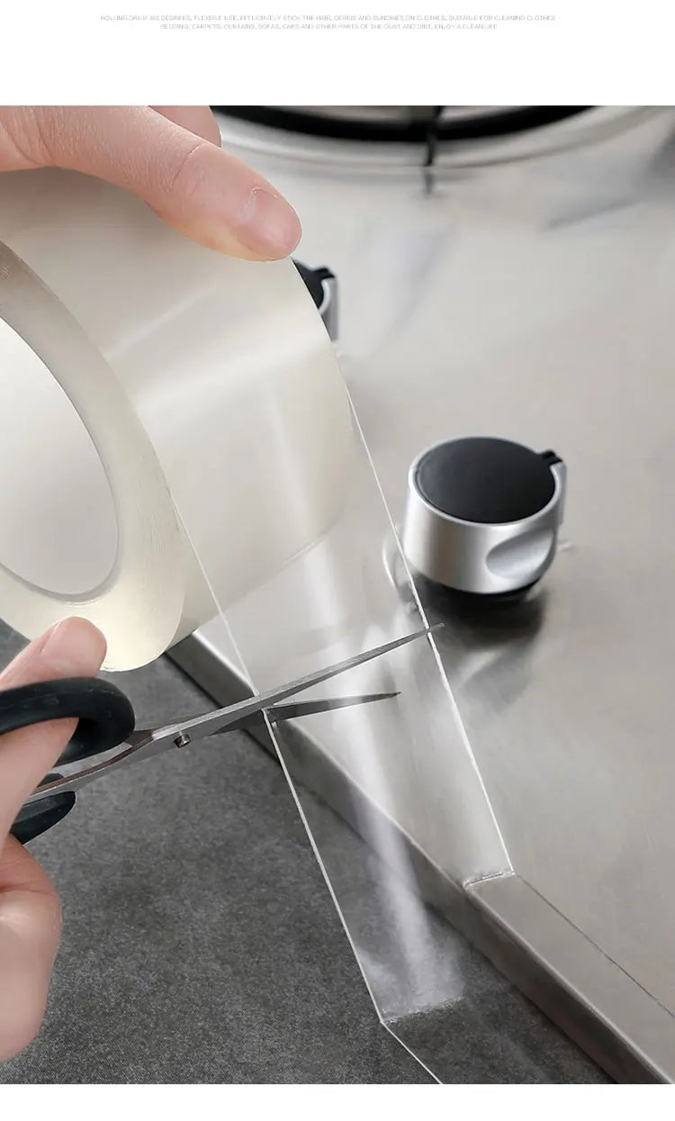 Kitchen Sink Waterproof Mildew Strong Self-adhesive Transparent Tape Nano Tape Bathroom Gap Strip Self-adhesive Pool Water Seal