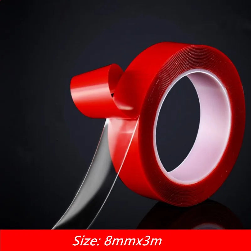 3M Double Sided Nano Tape Transparent No Trace Reusable Waterproof Adhesive Tape Home Bathroom Wall Sticker Decor Tape gekkotape