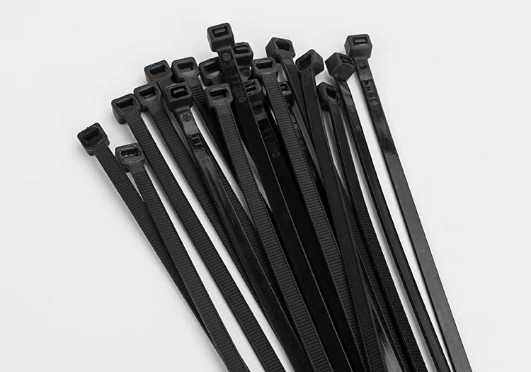 100 PCS Self-locking Plastic Nylon Tie  Black Fastening Strap Cable-Tie-Set Cable Zip Tie Fastening Ring Zip Wraps Strap Tie