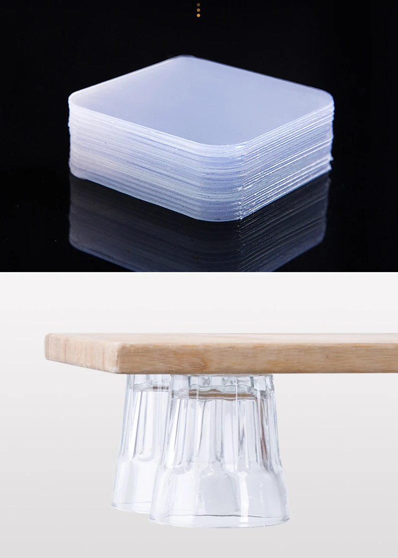 Double Sided Tape Super Sticky PVC Nano Transparent No Trace Acrylic Reusable Waterproof Adhesive  Pendating Fixed Home Supplies