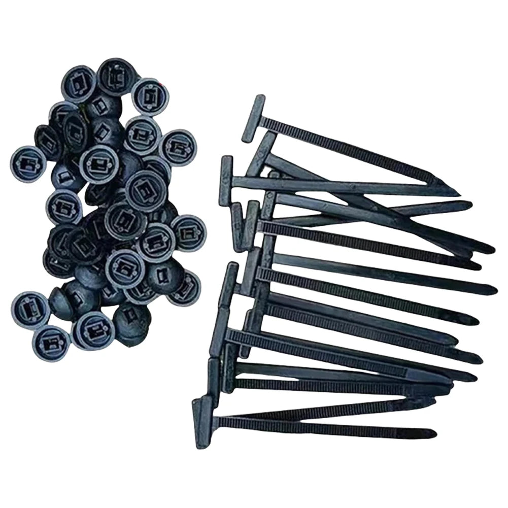 Self-locking Nylon Universal Cable Tie Buckle 100/50/20PCS Plastic Fixed Strap Iron Cable Gap Car Instrument Zip Ties