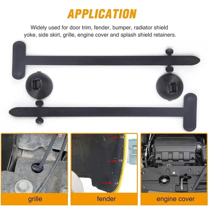 500/1pcs Nylon Cable Ties Buckle Auto Fastener Screw Replacement Clip Car Fenders Trunk Engine Guard Panel Wire Management Tools
