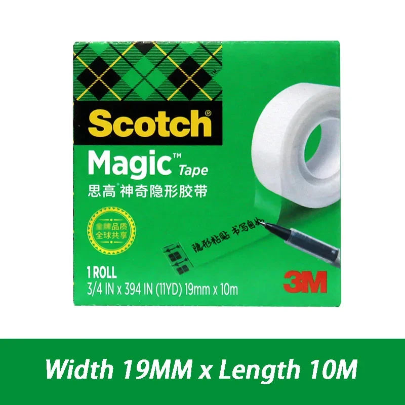 3M Invisible Tape Easy To Tear Test Adhesives Copy Without Trace Sealers Transparent Waterproof Self-adhesive Sealing Tapes