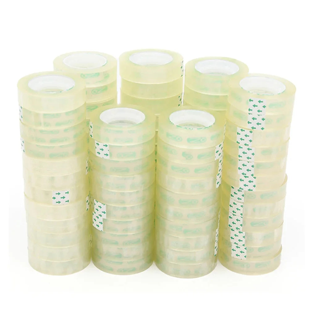 15mm width clear tape 1/2/6 Rolls  school transparent tape office Adhesive Tapes high-viscosity sealant packaging TMJ-001-15mm