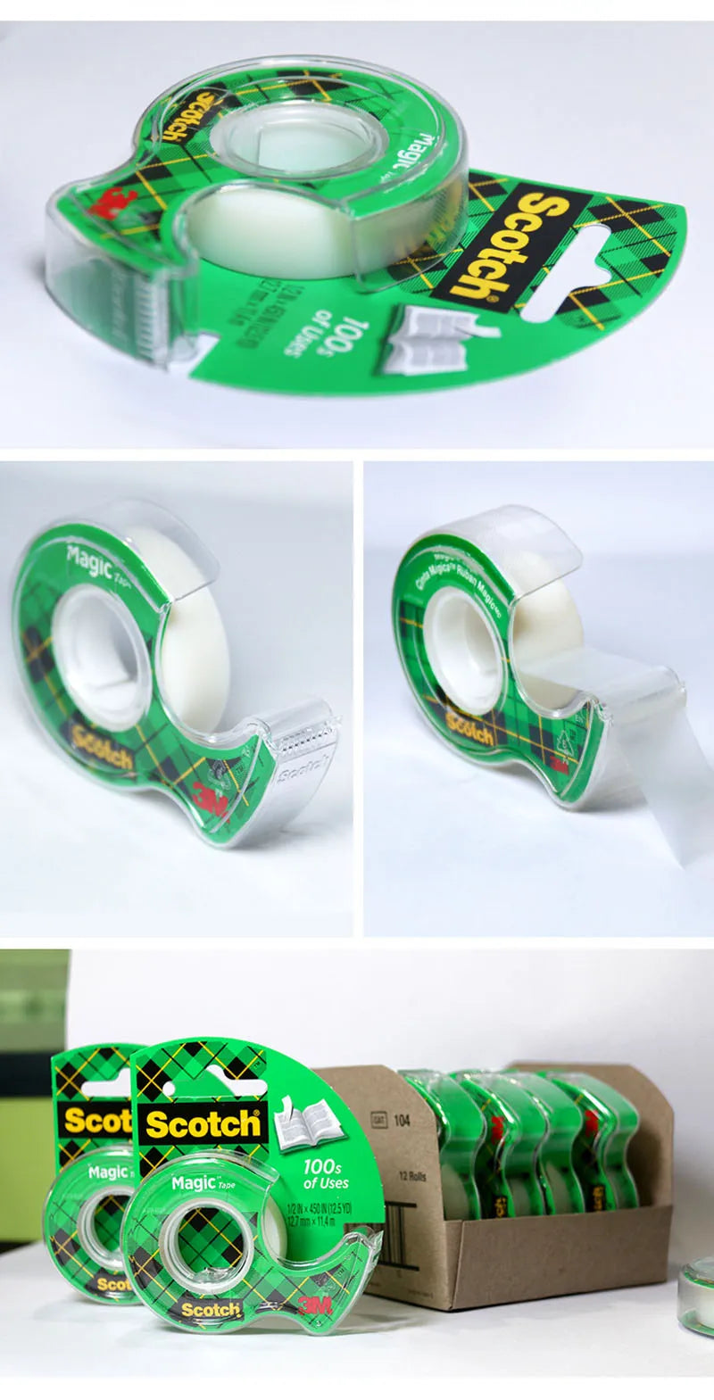 3M Invisible Tape Easy To Tear Test Adhesives Copy Without Trace Sealers Transparent Waterproof Self-adhesive Sealing Tapes