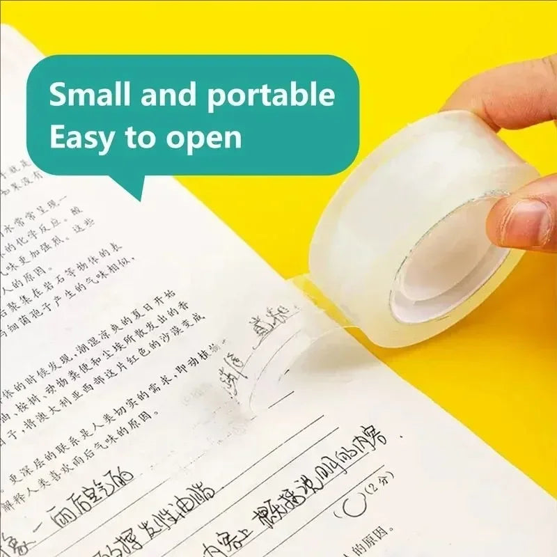 12/6/3/1rolls Transparent Tape Refills Wrapping Tape Roll 0.8cm 1.2cm 1.8cm High-viscosity Adhesive Tapes Home School Supplies