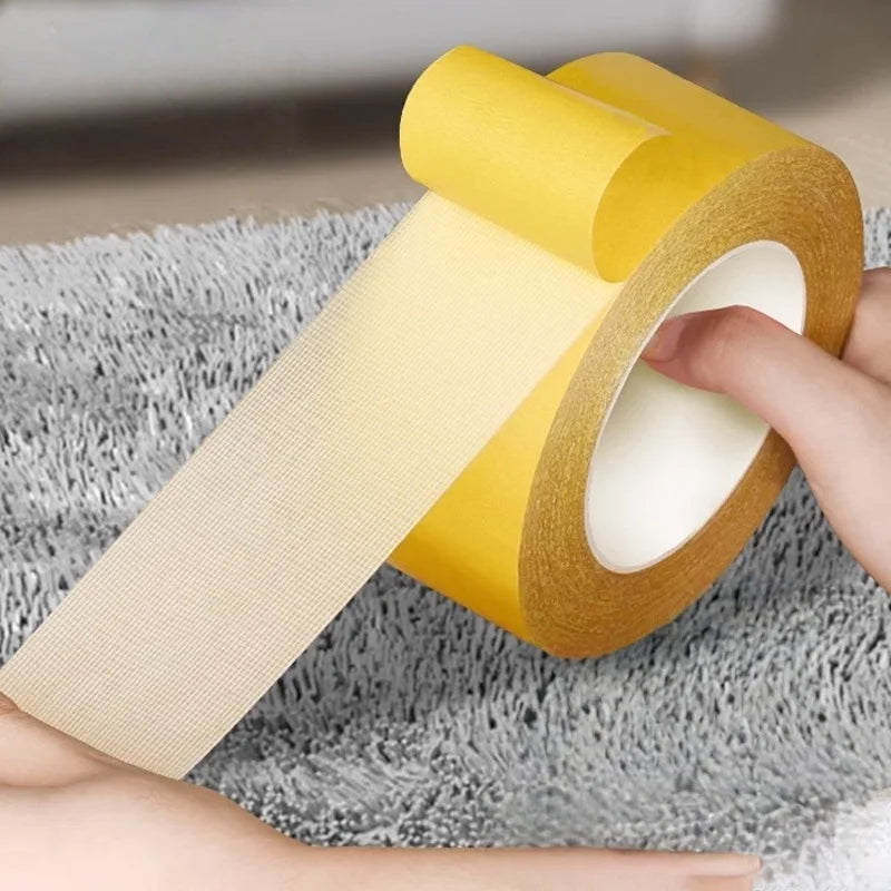 20M/10M Double Sided Tape Super Strong Seamless Fabric Tape Transparent Tape Multi-purpose Carpet Tape Double-sided Cloth Tape