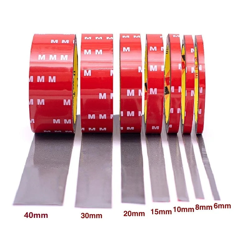 3Meters Double Sided Adhesive Tape Extra Strong 0.8mm Thick High Viscosity For Car Special Mounting Fixing Tear Off No Residue