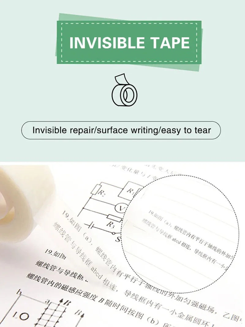 3M Invisible Tape Easy To Tear Test Adhesives Copy Without Trace Sealers Transparent Waterproof Self-adhesive Sealing Tapes