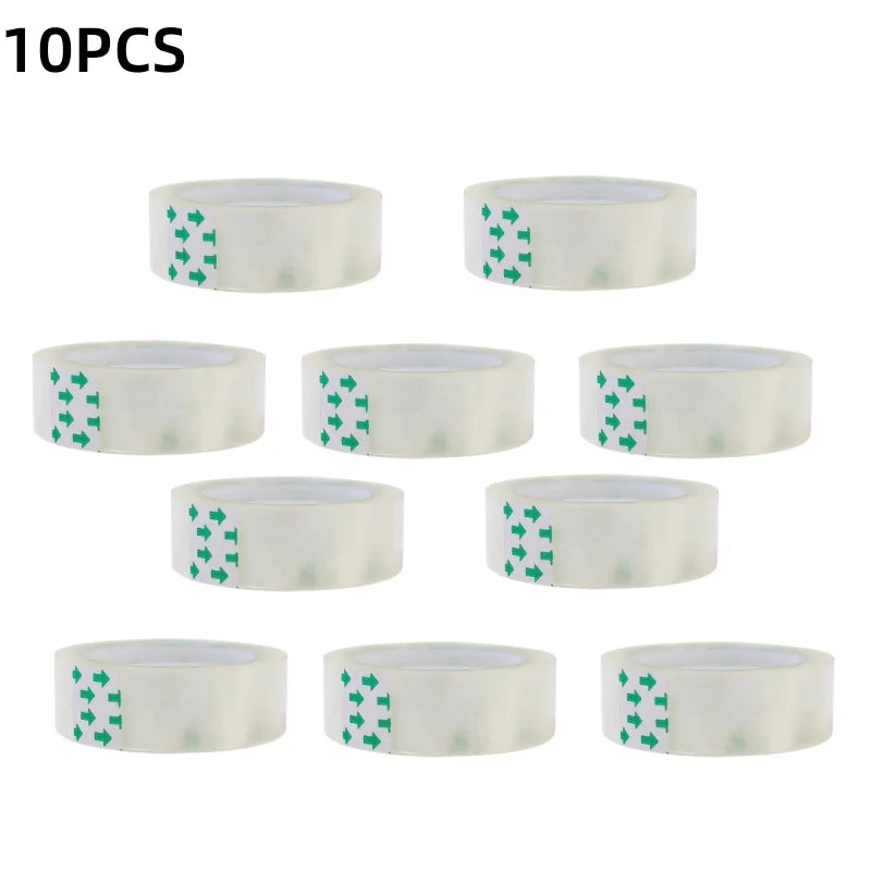 20/5PCS Transparent Tape Office Tape for Home and School 0.8cm 1.2cm 1.8cm Multifuntion High-viscosity Adhesive Tape