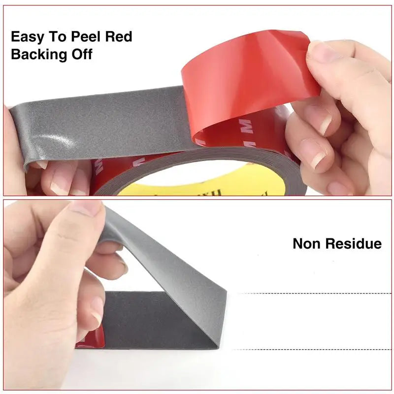 3Meters Double Sided Adhesive Tape Extra Strong 0.8mm Thick High Viscosity For Car Special Mounting Fixing Tear Off No Residue