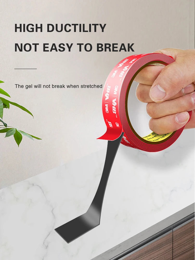 3M Double-Sided Tape 5952 Strong Foam Tape Waterproof Non-Trace Black High-Viscosity Double-Sided Tape for Cars Household