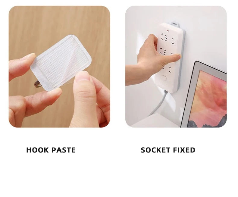 3PCS Reusable Traceless Strong Sticky Adhesive Mesh Nano Tape, Washable Clear Mounting For Paste Items In Home Office Car