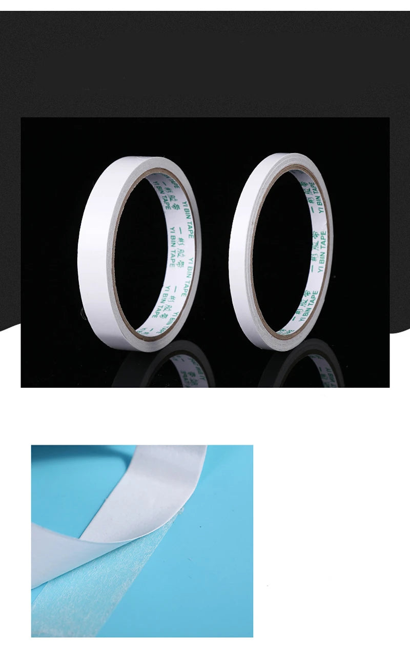 8M Double Sided Tape Double Sided Tape White Strong Ultra-thin High-adhesive Cotton Double-sided Tape Super Strong Paper Tape