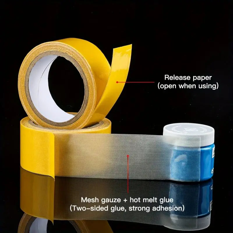 Fixation Bookbinding Extra strong Double Sided Adhesive Tape Thin Super Strong Heavy Mesh Waterproof Powerful Grid Carpet Tape