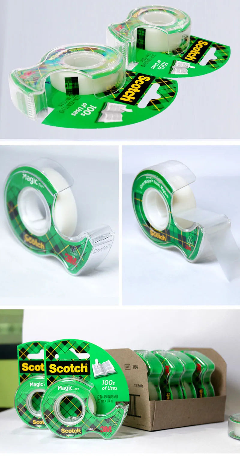 3M Invisible Tape Easy To Tear Test Adhesives Copy Without Trace Sealers Transparent Waterproof Self-adhesive Sealing Tapes