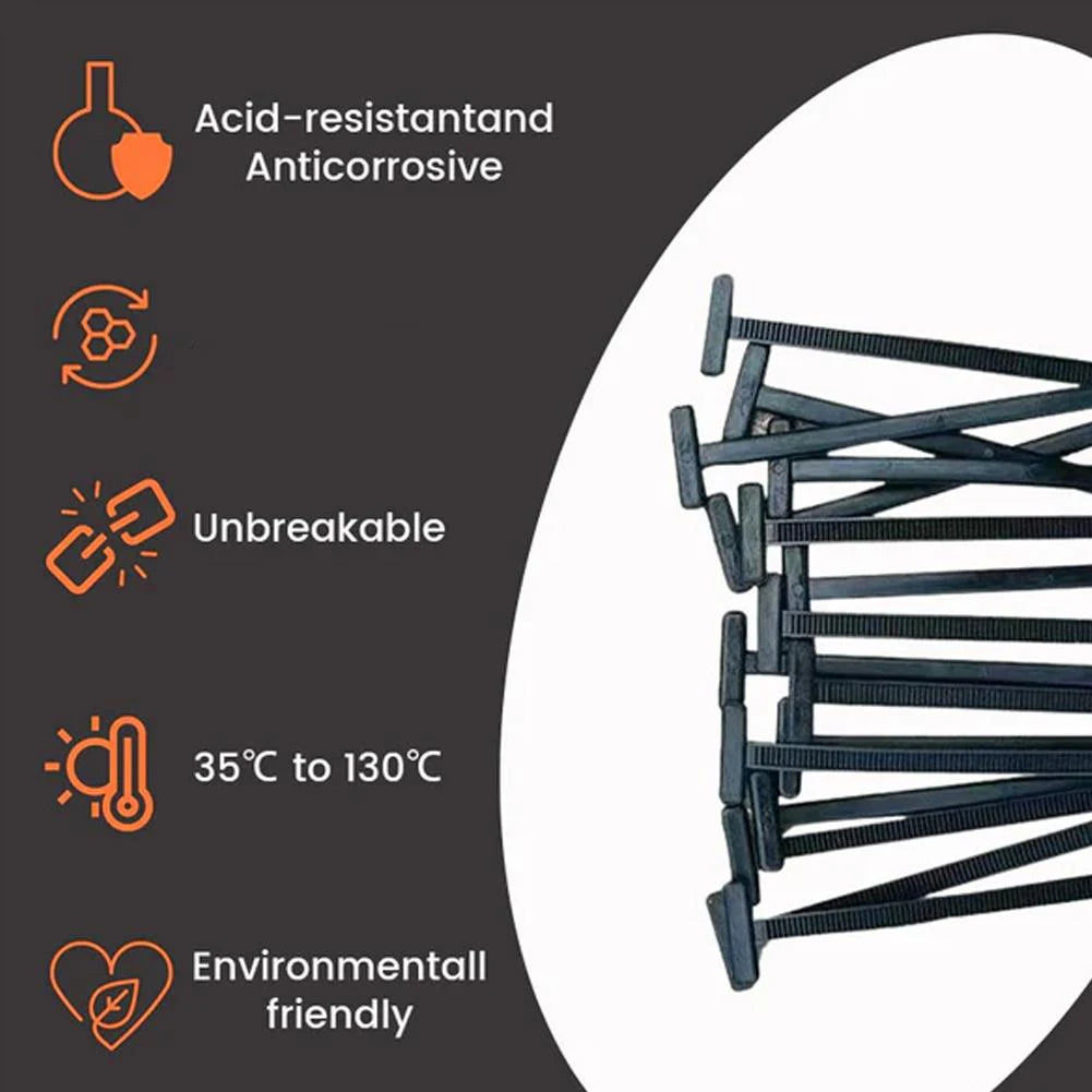 Self-locking Nylon Universal Cable Tie Buckle 100/50/20PCS Plastic Fixed Strap Iron Cable Gap Car Instrument Zip Ties