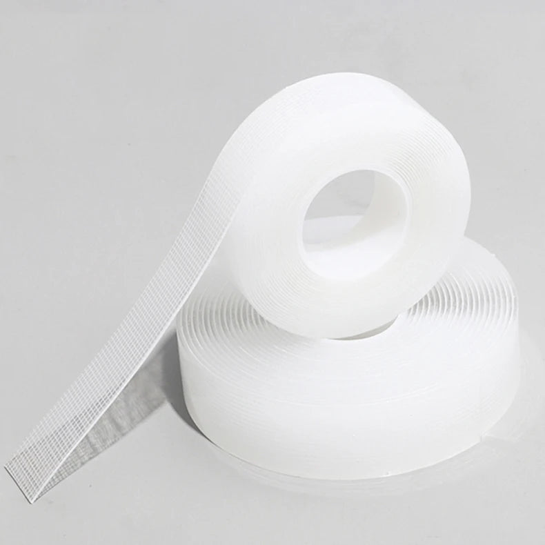 3PCS Reusable Traceless Strong Sticky Adhesive Mesh Nano Tape, Washable Clear Mounting For Paste Items In Home Office Car