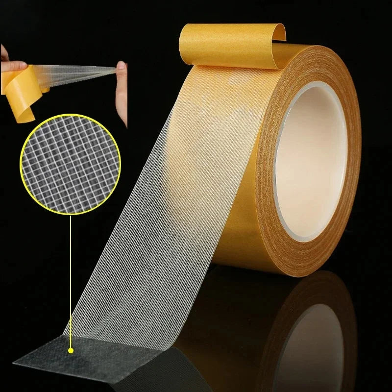 20M/10M Double Sided Tape Super Strong Seamless Fabric Tape Transparent Tape Multi-purpose Carpet Tape Double-sided Cloth Tape