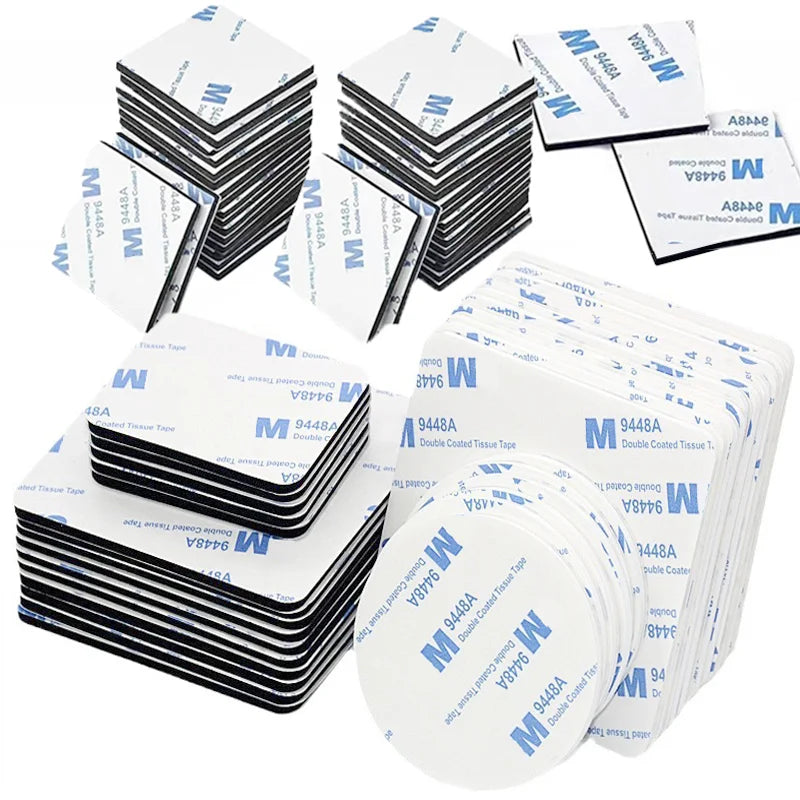 30/20/10Pcs Double Sided Foam Tape Round Square Self-Adhesive Foam Tape Strong Sticky Pads For DIY Art Crafts Supplies