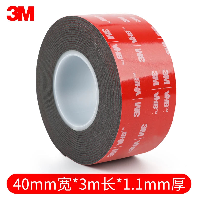 3M Double-Sided Tape 5952 Strong Foam Tape Waterproof Non-Trace Black High-Viscosity Double-Sided Tape for Cars Household