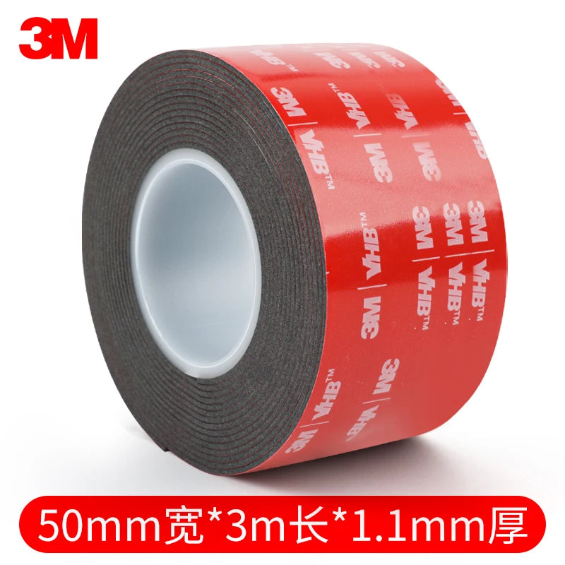3M Double-Sided Tape 5952 Strong Foam Tape Waterproof Non-Trace Black High-Viscosity Double-Sided Tape for Cars Household