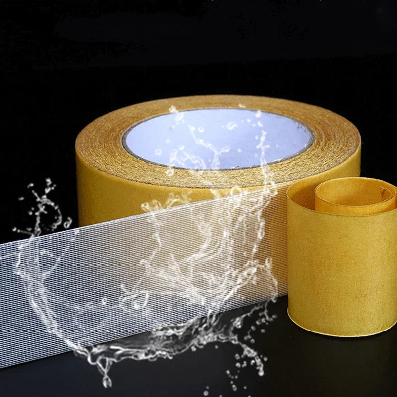 5/10/20m Double Sided Tape Strong Traceless Adhesive Waterproof Fixation Mat Carpet Tape Translucent Mesh High Viscosity Tapes