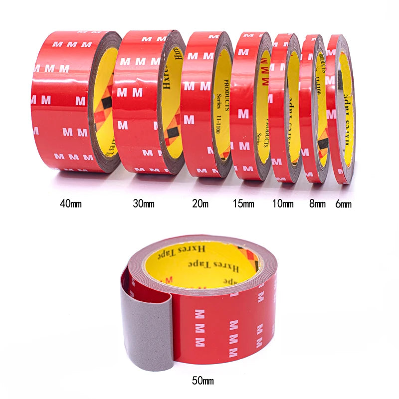 3Meters Double Sided Adhesive Tape Extra Strong 0.8mm Thick High Viscosity For Car Special Mounting Fixing Tear Off No Residue