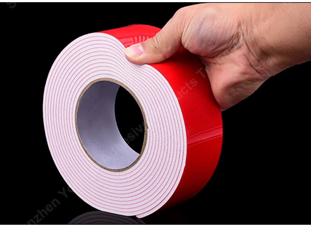 Super Strong Double side Adhesive foam Tape for Mounting Fixing Pad Sticky Elasticity Soft Temperature Resistant PE Sponge Tape