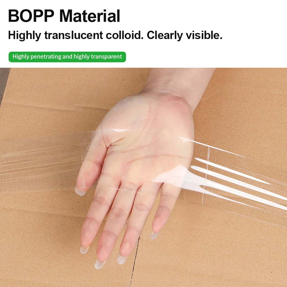Transparent Tape BOPP Paper Packaging Sealing Tape Logistics Packaging Sealing Adhesive Paper Sealing Cartons