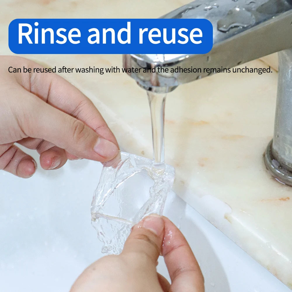 Nano Tape Single Sided Tape Transparent Reusable Waterproof Adhesive Tapes Cleanable Kitchen Bathroom Supplies Tapes