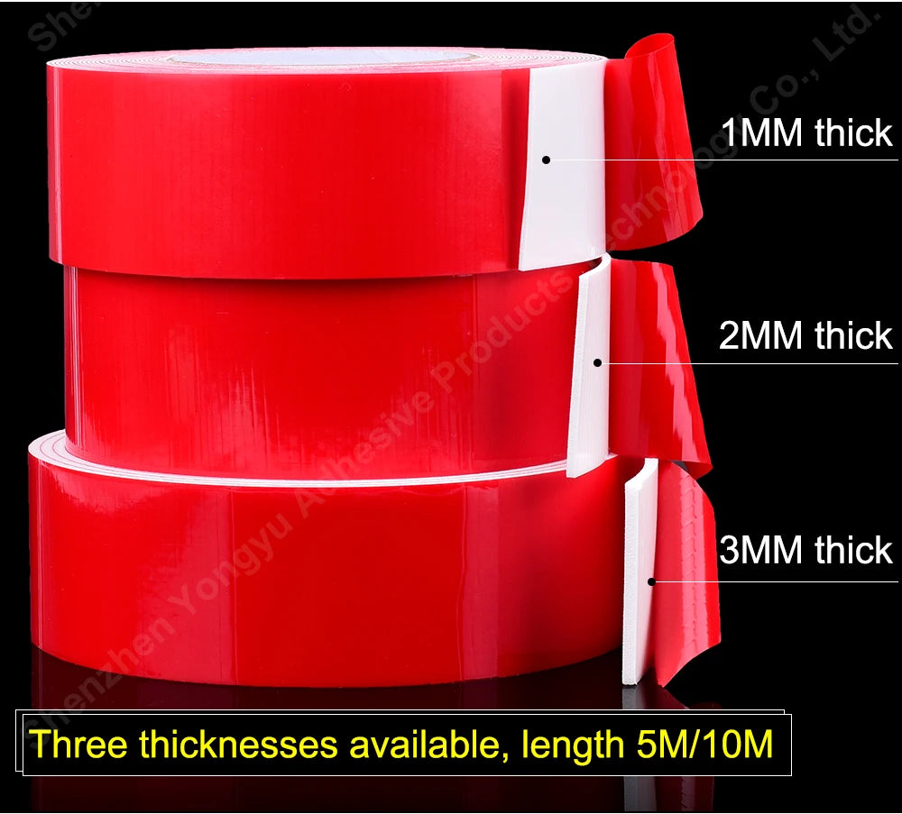 Super Strong Double side Adhesive foam Tape for Mounting Fixing Pad Sticky Elasticity Soft Temperature Resistant PE Sponge Tape