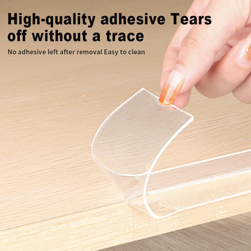 Nano Tape Single Sided Tape Transparent Reusable Waterproof Adhesive Tapes Cleanable Kitchen Bathroom Supplies Tapes