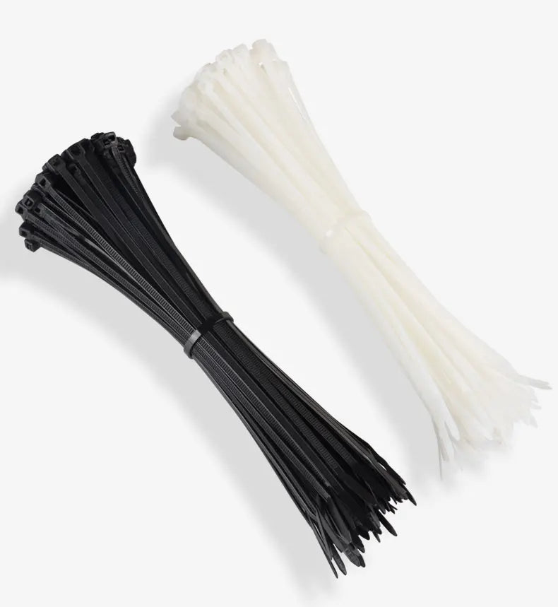 500/200/100Pcs Plastic Nylon Cable Ties Self-locking 1.9/2.7mm Cord Straps Adjustable Fastening Loop Home Office Wire Zip Garden