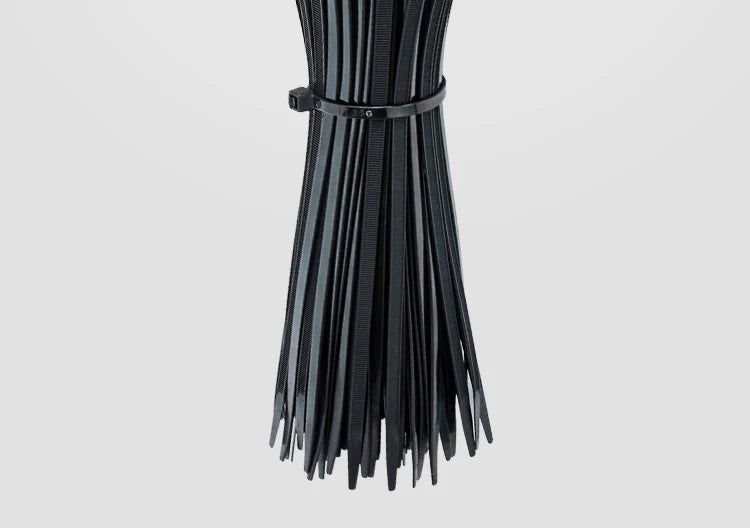 100 PCS Self-locking Plastic Nylon Tie  Black Fastening Strap Cable-Tie-Set Cable Zip Tie Fastening Ring Zip Wraps Strap Tie