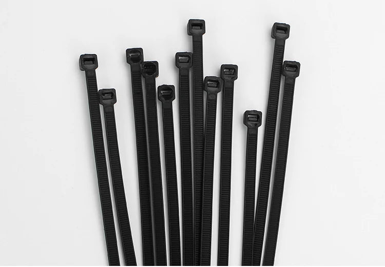 100 PCS Self-locking Plastic Nylon Tie  Black Fastening Strap Cable-Tie-Set Cable Zip Tie Fastening Ring Zip Wraps Strap Tie