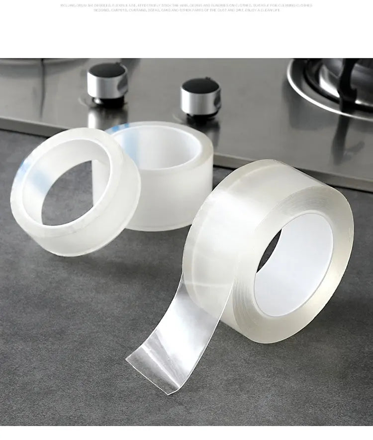 Kitchen Sink Waterproof Mildew Strong Self-adhesive Transparent Tape Nano Tape Bathroom Gap Strip Self-adhesive Pool Water Seal