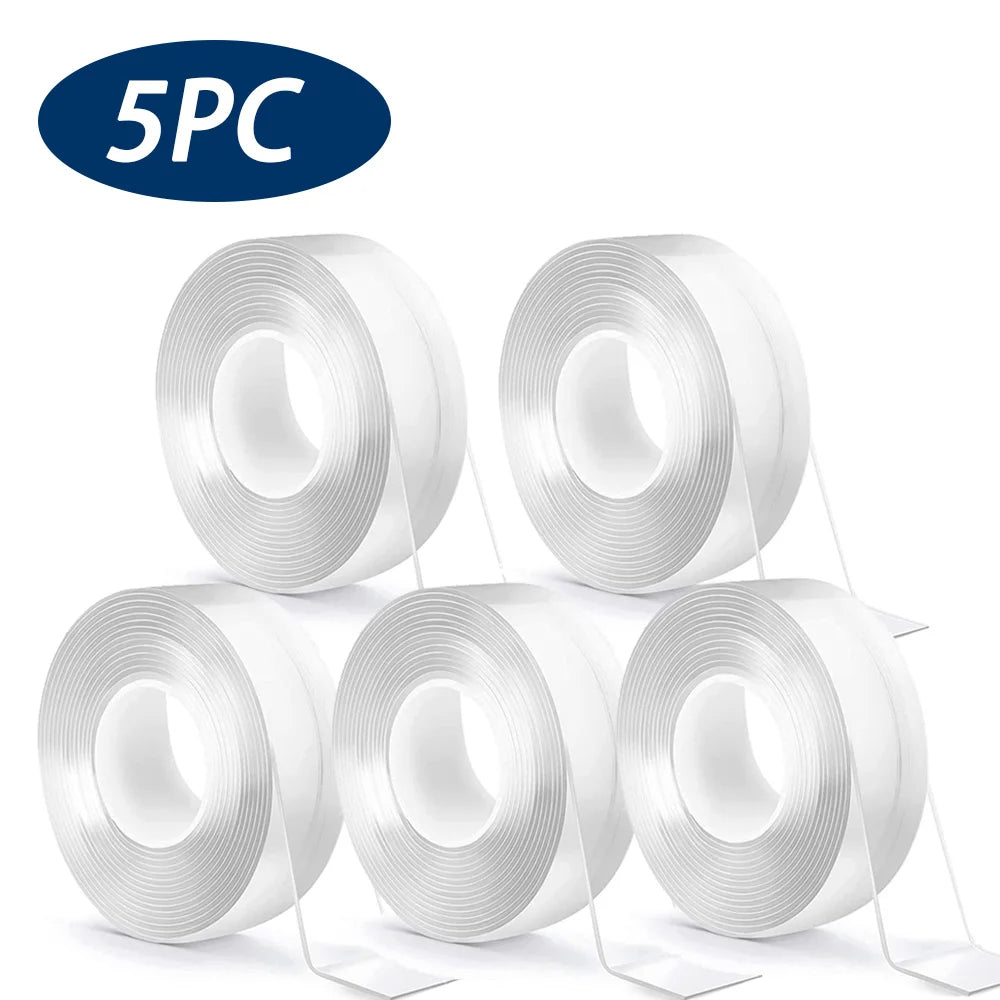 Double Sided Tape Heavy Duty Nano Tape Thickened Transparent Adhesive Acrylic Mounting Tape for Home Kitchen Bathroom