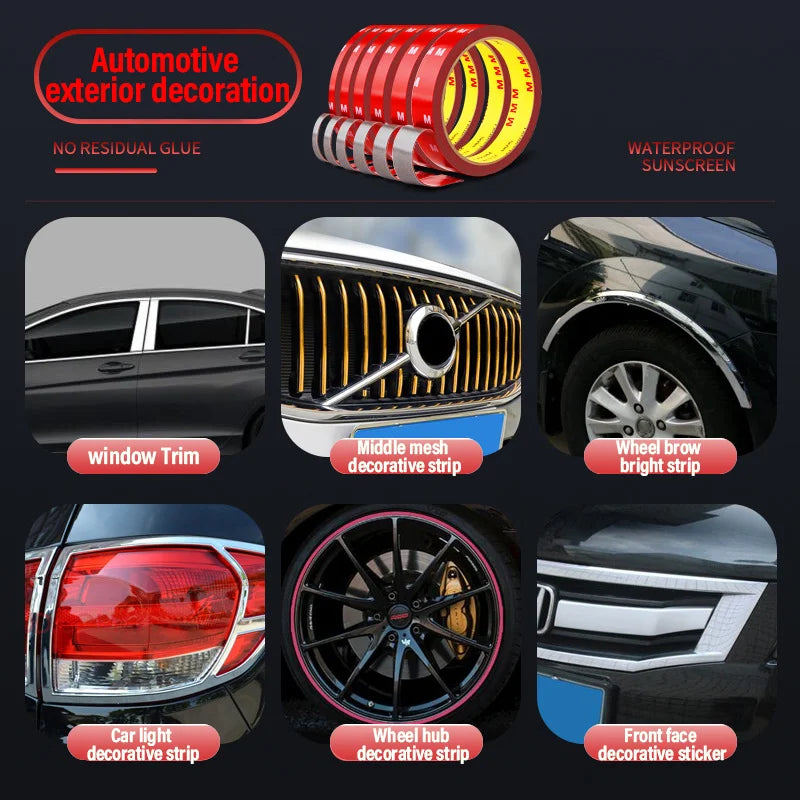 Double sided Adhesive Tape Extra Strong Acrylic Foam Adhesive Tape Automotive Thickened High Temperature Fixing Sticky Tape Tool
