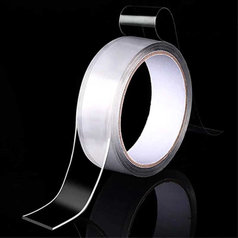 1-10M Nano Double Sided Adhesive Tape Heavy Duty Clear Waterproof Traceless Extra Strong Glue Removable Seal Gap Strip 1/2/3/5cm