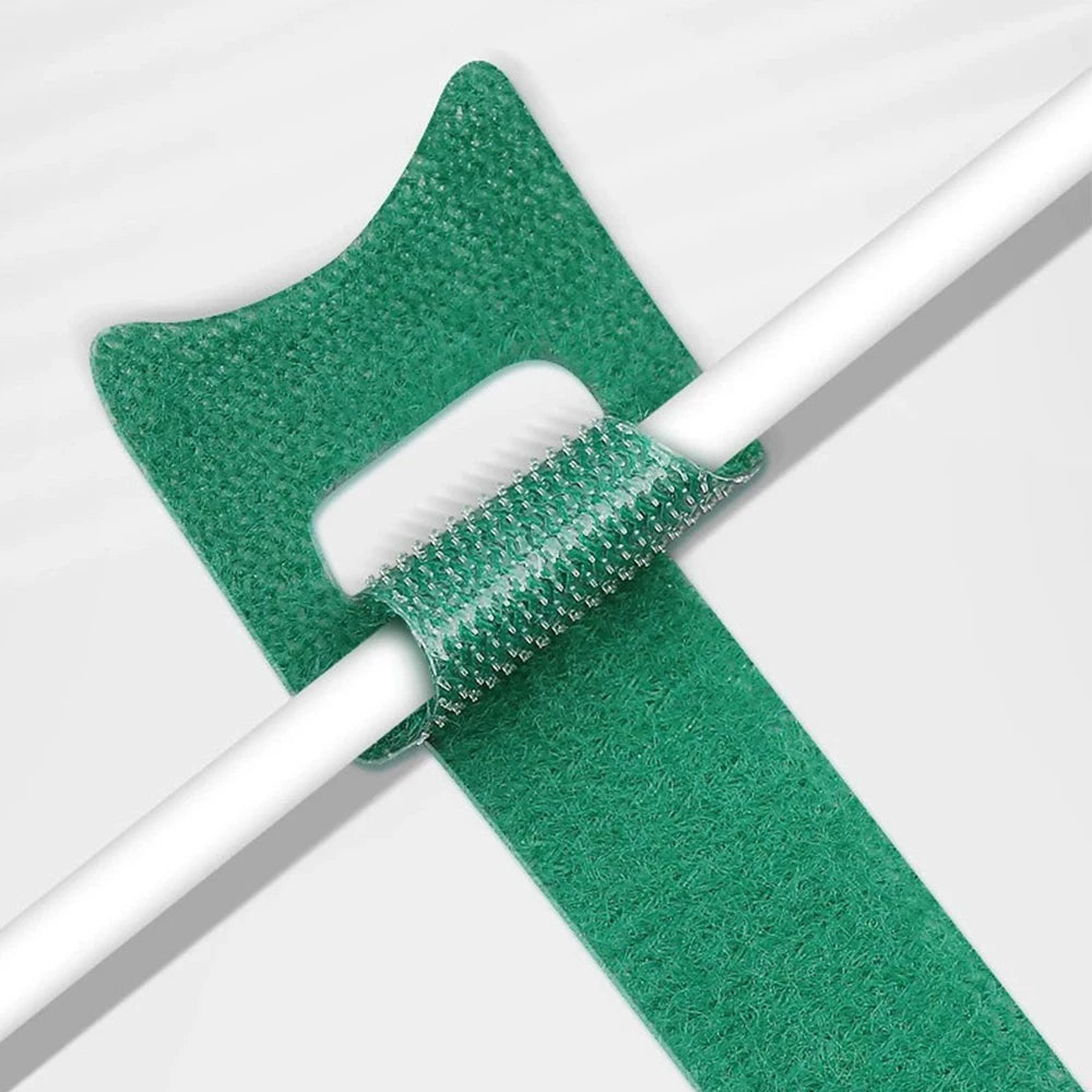 Releasable Cable Ties Black Nylon Loop and Hoop Fastener Tape Cord Straps Wire Organizer Multi-Purpose Bundling Wrap Tie