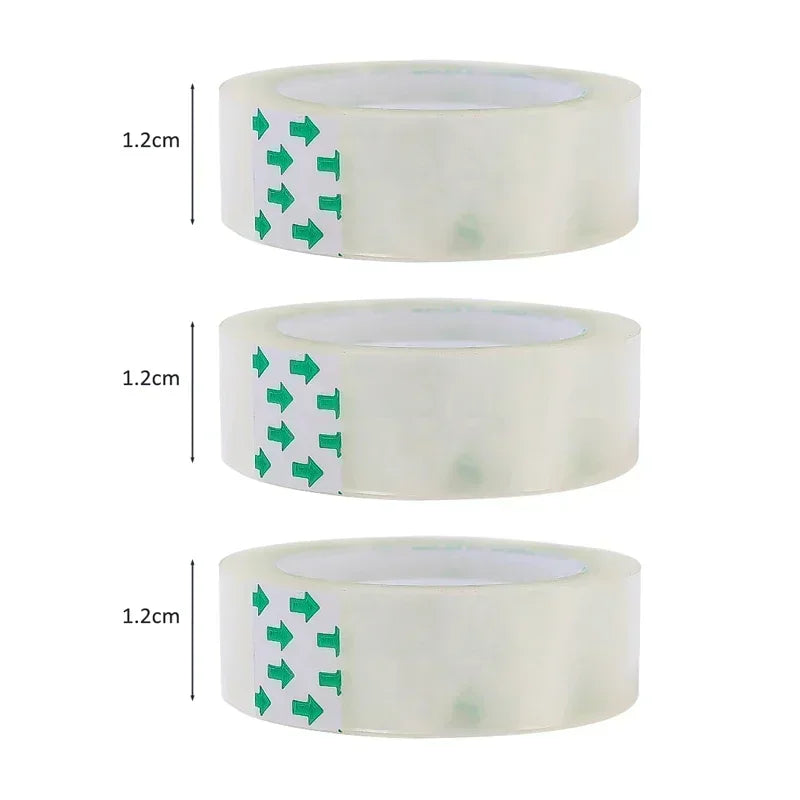 1-10 Rolls Transparent Tape Refills 18/12/8mm Clear Tape Refills For Dispenser Invisible Tapes For Office Home School Supplies