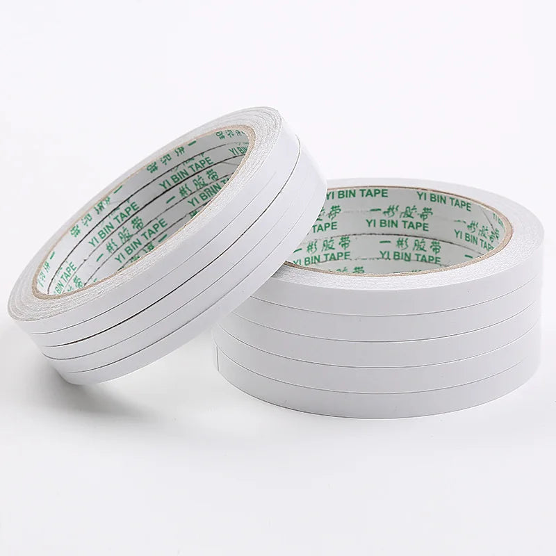 8M Double Sided Tape Double Sided Tape White Strong Ultra-thin High-adhesive Cotton Double-sided Tape Super Strong Paper Tape