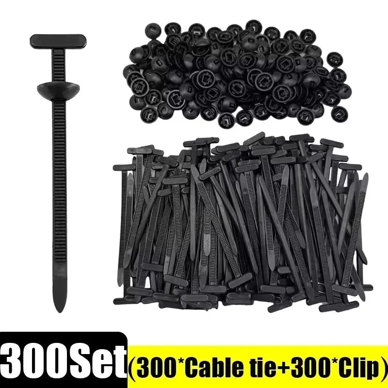 100-1000PCS Self-Locking Cable Ties Buckle, Adjustable Zip Ties for Car Repair, DIY, Home, Office, Gardening, Organizing Wires