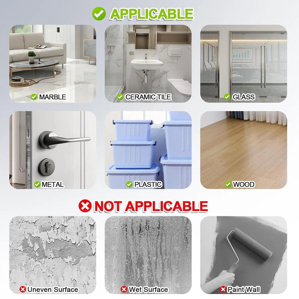Double Sided Tape Heavy Duty Nano Tape Thickened Transparent Adhesive Acrylic Mounting Tape for Home Kitchen Bathroom