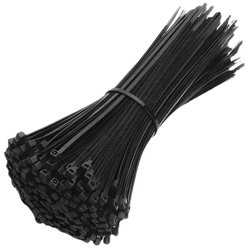 1-500pcs Plastic Straps Nylon Cable Ties Plastic Flanges Ties Cable Greenhouse Velcro Clamp Self-locking Fastening Wire Ties